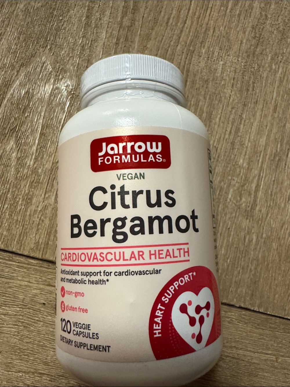Jarrow Vegan Citrus Bergamot supplements 120 count NWT